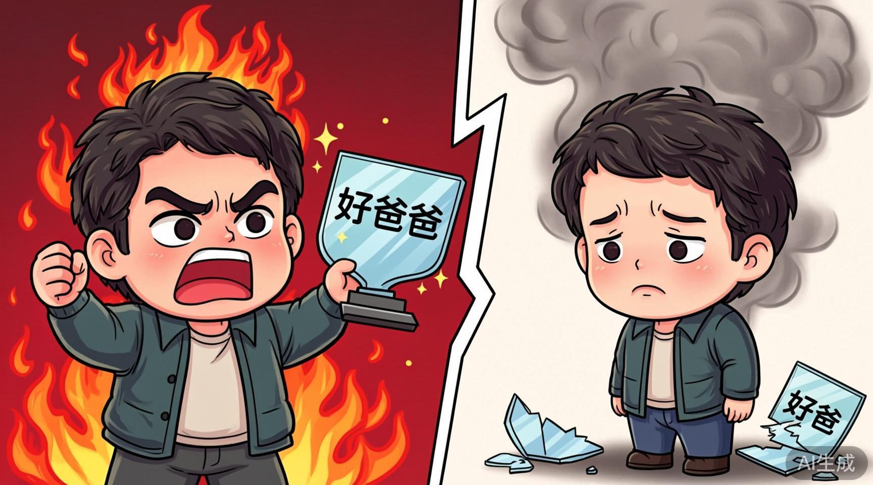 光明的溃散:好爸爸外壳裂开,阴影渗出