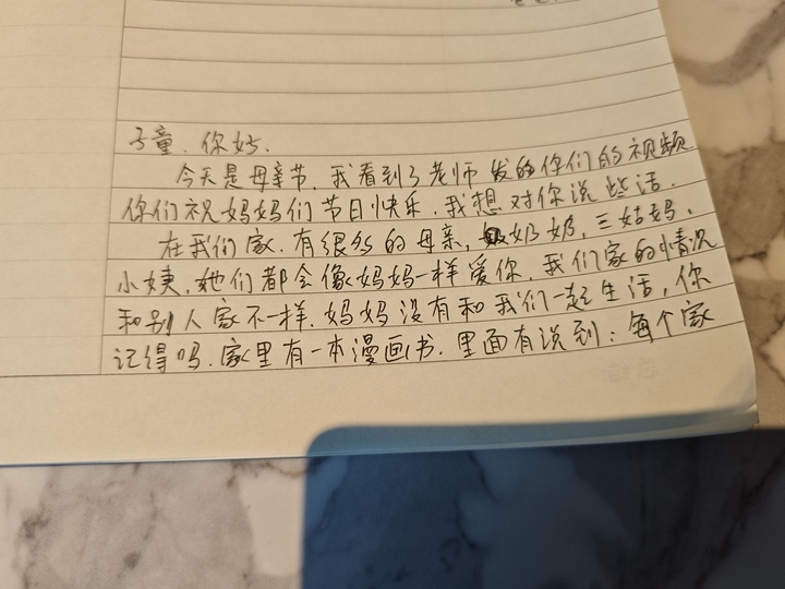 给子童的信 · 母亲节快乐