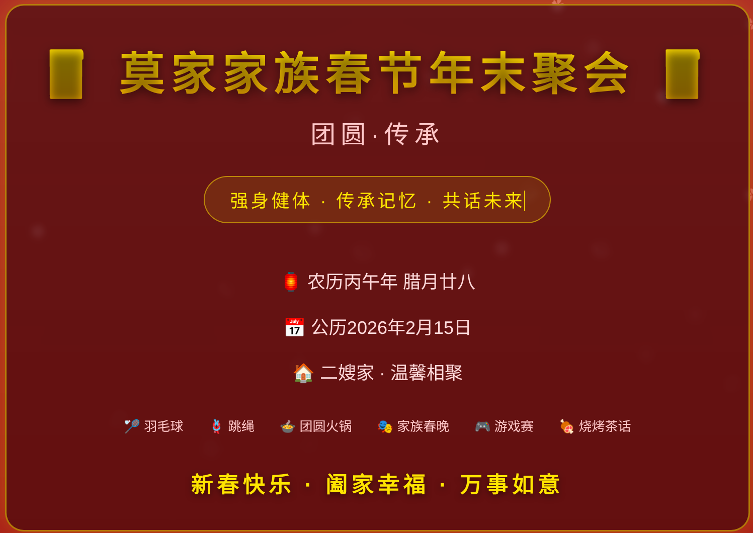 聚会主页展示